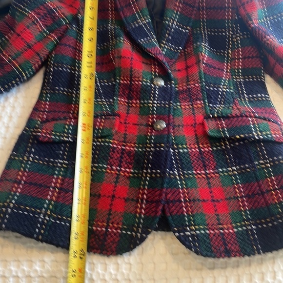 Talbots Classic Shetland Tartan Plaid Blazer - Picture 13 of 13